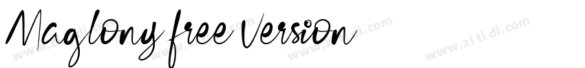 Maglony free Version字体转换